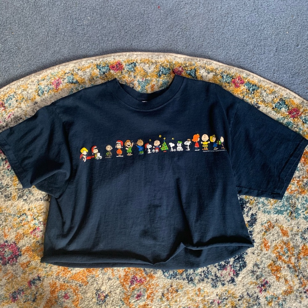 Peanuts Christmas Cropped T-shirt